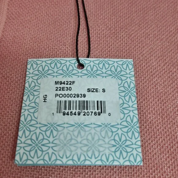 Ming Wang Women's Size S Dolman Sleeve Knit Tunic Orange Burst Tonal Stripes (63 - Picture 5 of 11